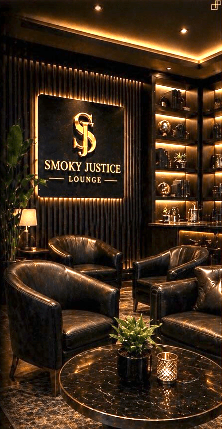 Smoky Justice Lounge interior rendering