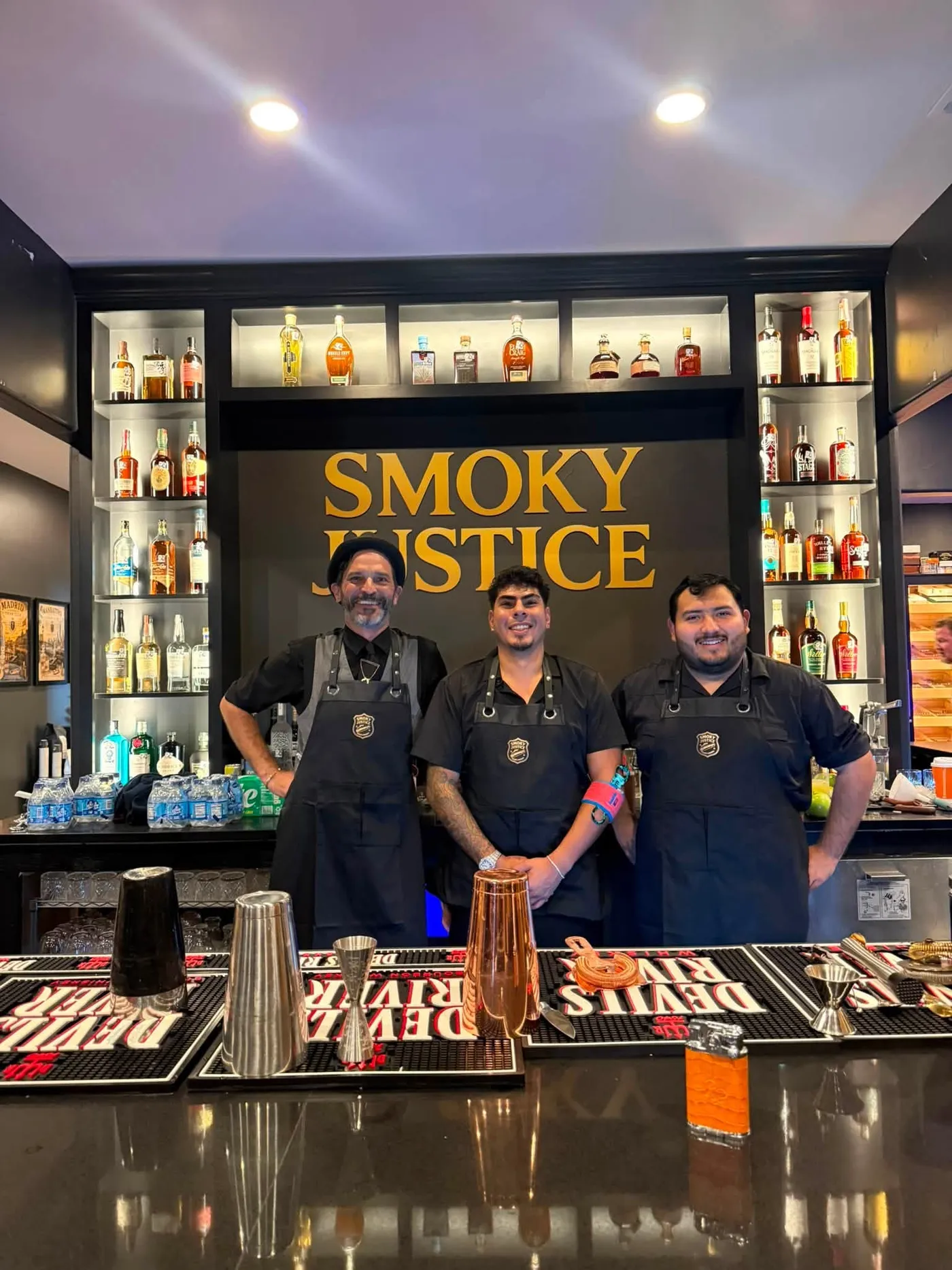 The Smoky Justice bartenders