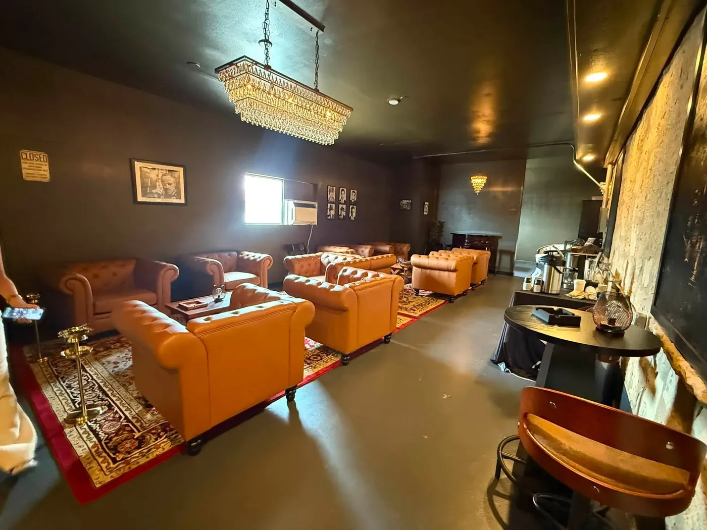 The speakeasy lounge